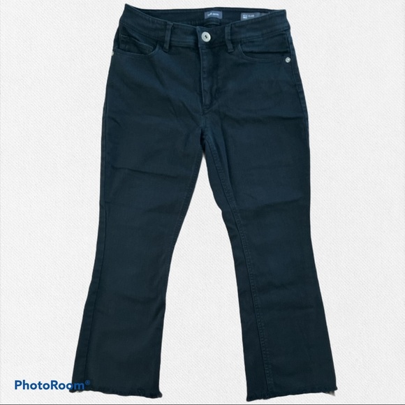 J.Jill kick flare black denim raw hem - Picture 2 of 4